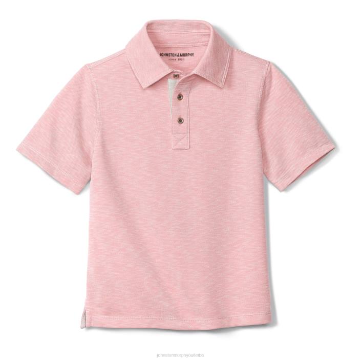 Johnston & Murphy garçon polo flammé vintage pour garçon TXRN1450 vêtements rose
