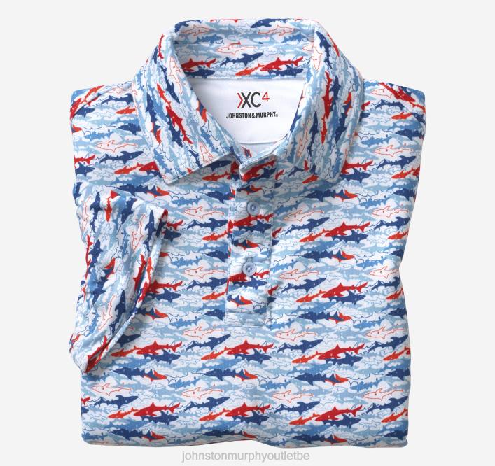 Johnston & Murphy garçon polo performance xc4 pour garçons TXRN1454 vêtements requin américain blanc