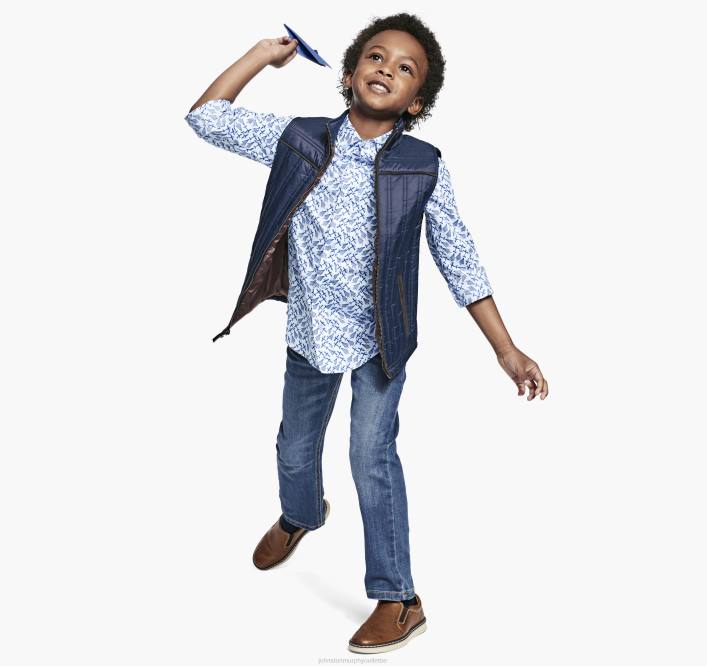 Johnston & Murphy garçon gilet matelassé pour garçons TXRN1428 vêtements marine