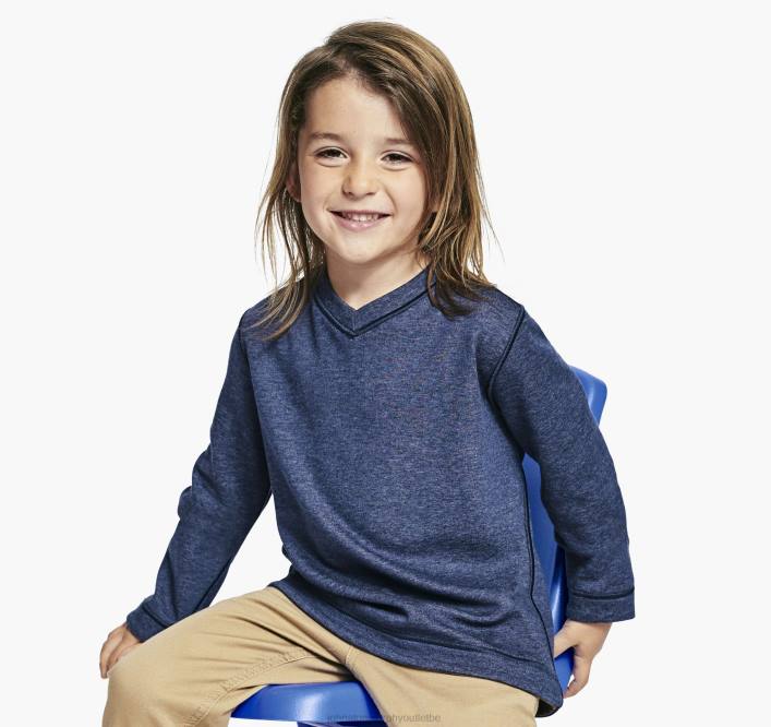 Johnston & Murphy garçon col en V réversible pour garçon TXRN1430 vêtements bleu marine/marron