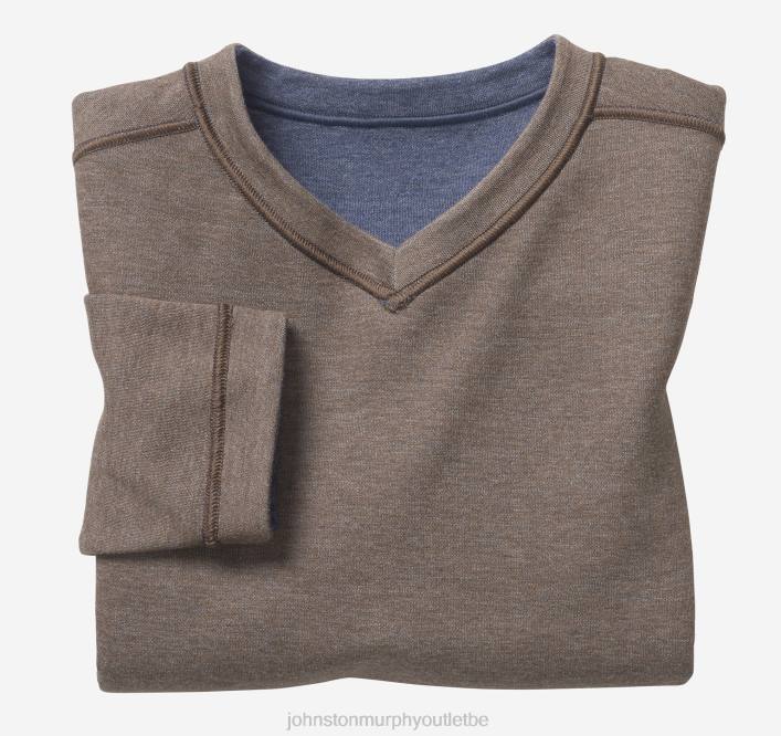 Johnston & Murphy garçon col en V réversible pour garçon TXRN1430 vêtements bleu marine/marron