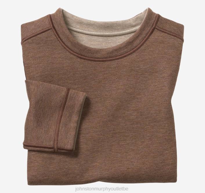 Johnston & Murphy garçon col rond uni réversible pour garçon TXRN1379 vêtements rouille/gruau