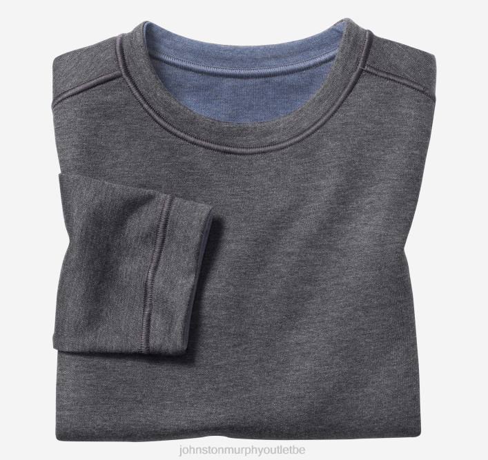 Johnston & Murphy garçon col rond uni réversible pour garçon TXRN1380 vêtements anthracite/bleu
