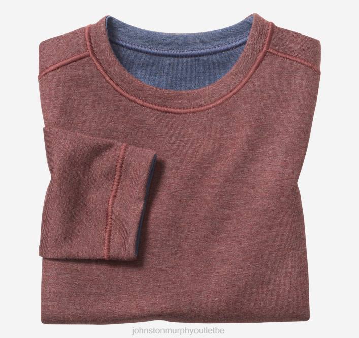 Johnston & Murphy garçon col rond uni réversible pour garçon TXRN1383 vêtements bleu baie