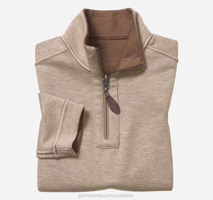 Johnston & Murphy garçon fermeture éclair uni réversible pour garçon TXRN1367 vêtements rouille/gruau