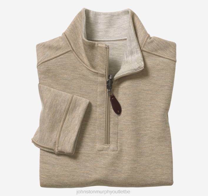 Johnston & Murphy garçon fermeture éclair uni réversible pour garçon TXRN1369 vêtements avoine/gris clair