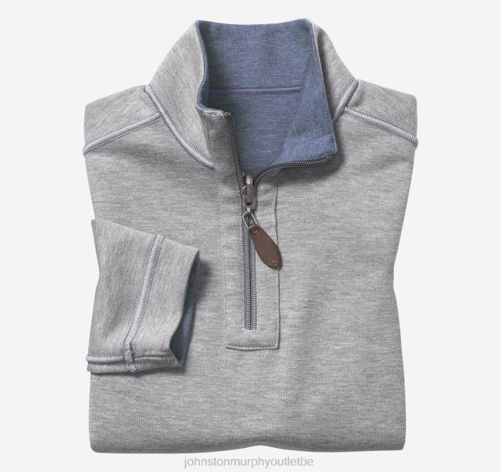 Johnston & Murphy garçon fermeture éclair uni réversible pour garçon TXRN1370 vêtements bleu/gris clair