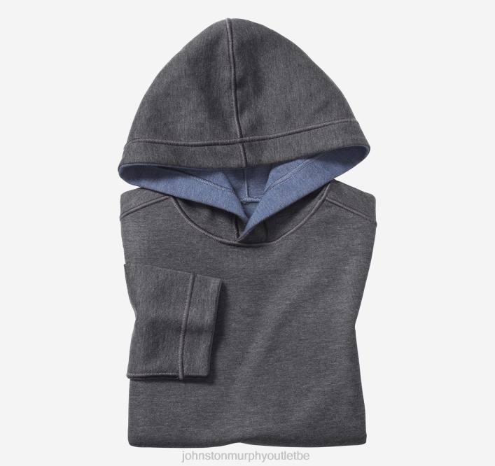 Johnston & Murphy garçon sweat à capuche uni réversible pour garçons TXRN1374 vêtements anthracite/bleu