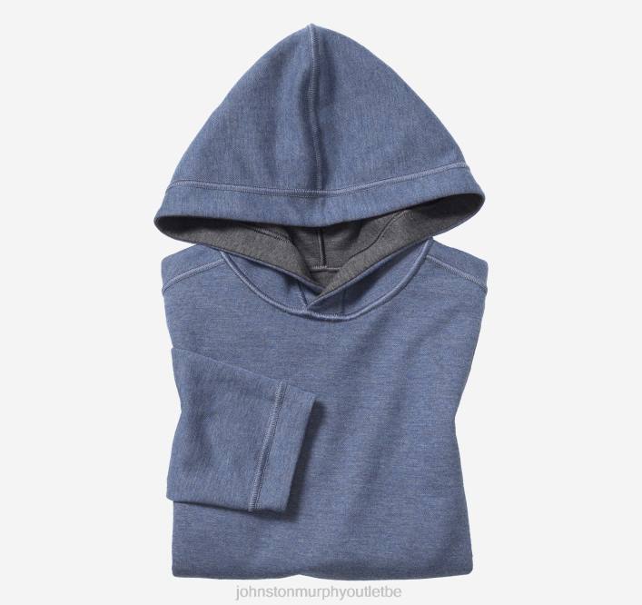 Johnston & Murphy garçon sweat à capuche uni réversible pour garçons TXRN1374 vêtements anthracite/bleu