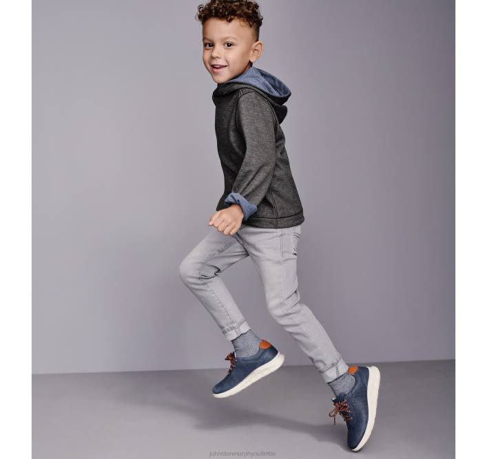 Johnston & Murphy garçon sweat à capuche uni réversible pour garçons TXRN1374 vêtements anthracite/bleu