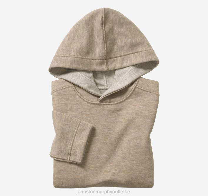 Johnston & Murphy garçon sweat à capuche uni réversible pour garçons TXRN1375 vêtements avoine/gris clair