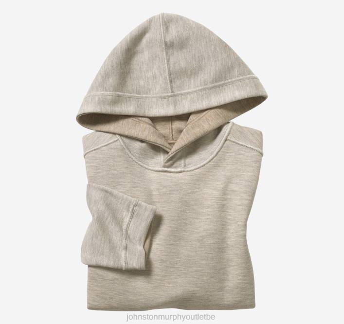 Johnston & Murphy garçon sweat à capuche uni réversible pour garçons TXRN1375 vêtements avoine/gris clair