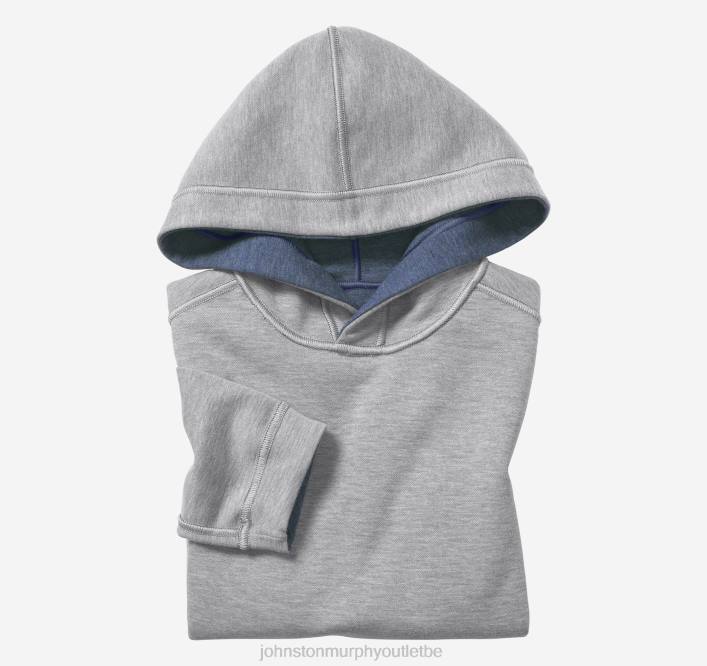 Johnston & Murphy garçon sweat à capuche uni réversible pour garçons TXRN1376 vêtements bleu/gris clair