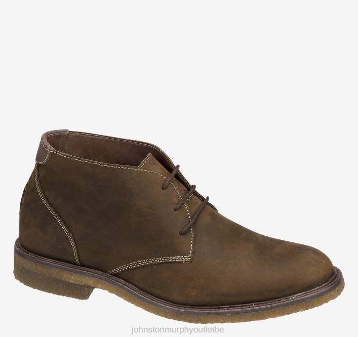 Johnston & Murphy unisexe chukka copeland TXRN165 chaussures grains entiers huilés beiges