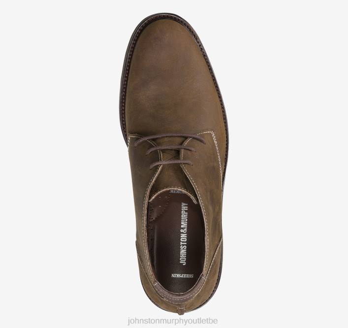 Johnston & Murphy unisexe chukka copeland TXRN165 chaussures grains entiers huilés beiges