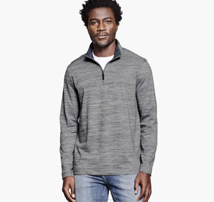 Johnston & Murphy unisexe XC4 Performance quart de zip TXRN881 vêtements gris