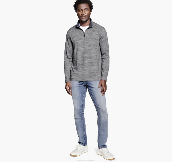 Johnston & Murphy unisexe XC4 Performance quart de zip TXRN881 vêtements gris