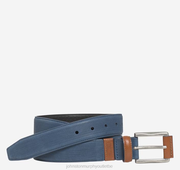 Johnston & Murphy Hommes ceinture décontractée sport xc4 TXRN984 accessoire nubuck bleu marine