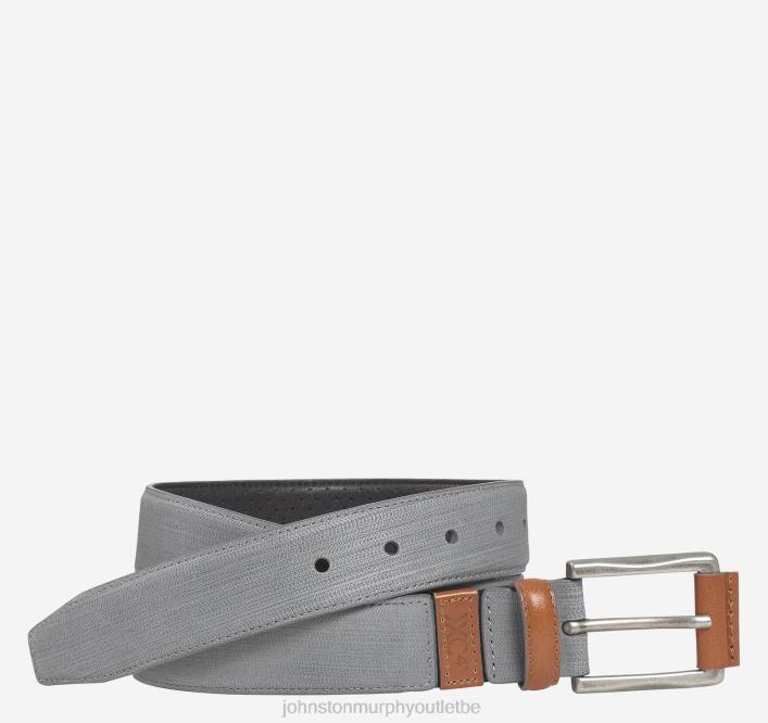 Johnston & Murphy Hommes ceinture décontractée sport xc4 TXRN985 accessoire nubuck gris