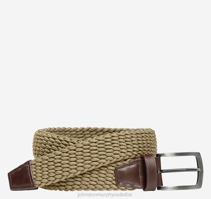 Johnston & Murphy Hommes ceinture en mailles stretch tissées TXRN1145 accessoire bronzer