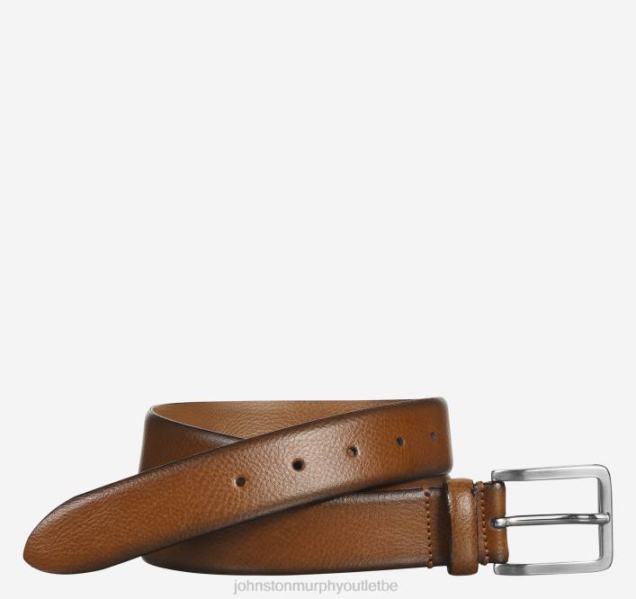 Johnston & Murphy Hommes ceinture habillée à bords en plumes TXRN1027 accessoire bronzer