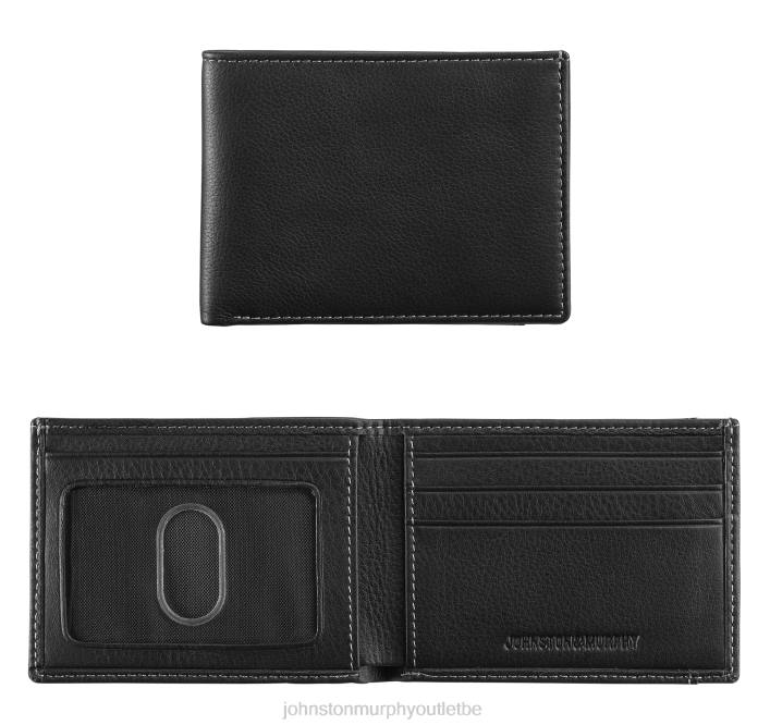 Johnston & Murphy Hommes portefeuille ultra fin TXRN1086 accessoire noir