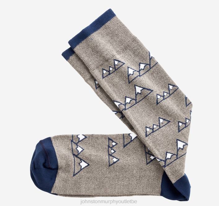 Johnston & Murphy Hommes chaussettes de montagne TXRN976 accessoire gris