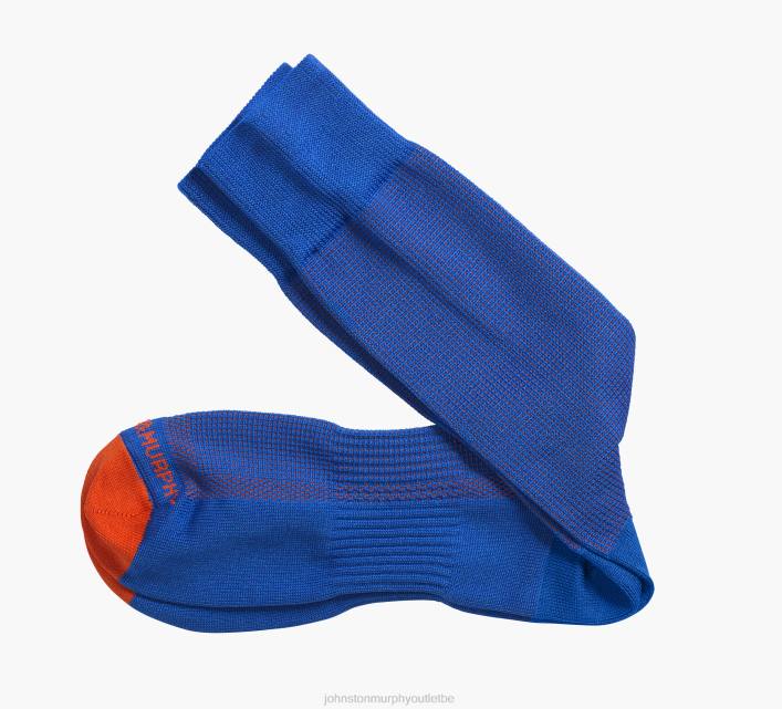 Johnston & Murphy Hommes chaussettes couleur pindot TXRN1034 accessoire bleu/orange