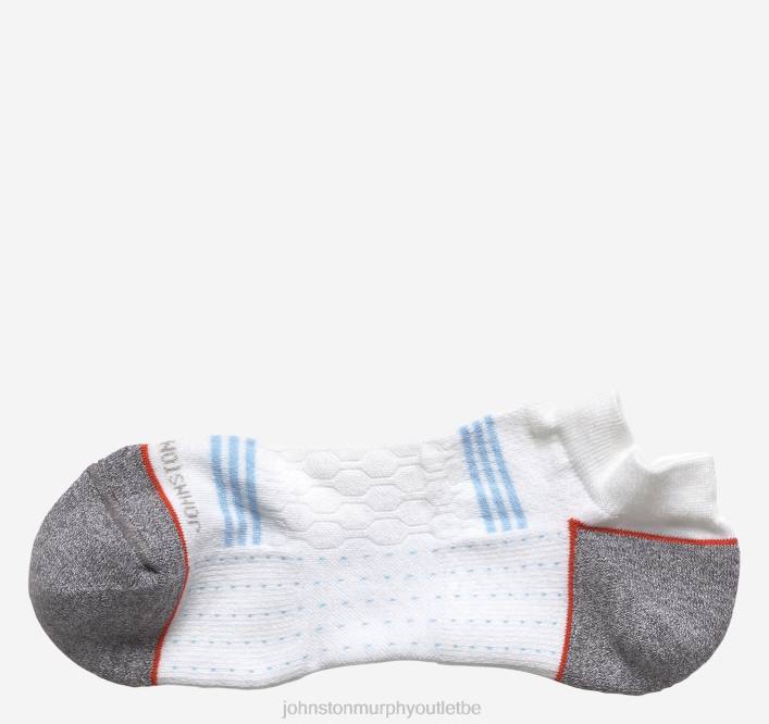 Johnston & Murphy Hommes premières chaussettes confortables TXRN1118 accessoire bande sport blanche