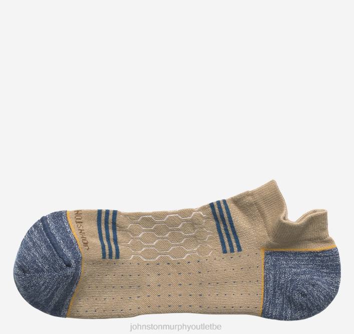Johnston & Murphy Hommes premières chaussettes confortables TXRN1119 accessoire bande sport beige