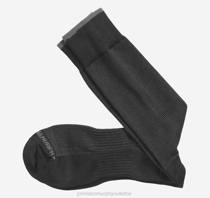 Johnston & Murphy Hommes premières chaussettes confortables à pois classiques TXRN909 accessoire noir