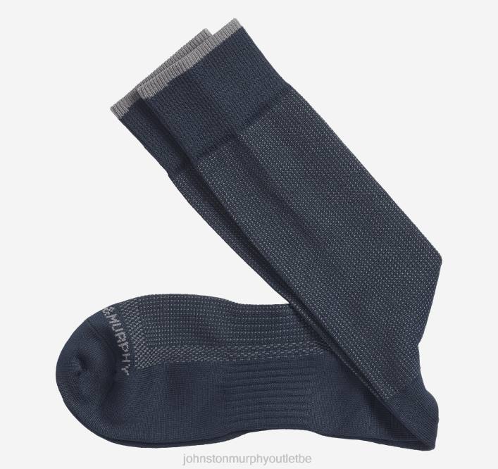 Johnston & Murphy Hommes premières chaussettes confortables à pois classiques TXRN910 accessoire marine