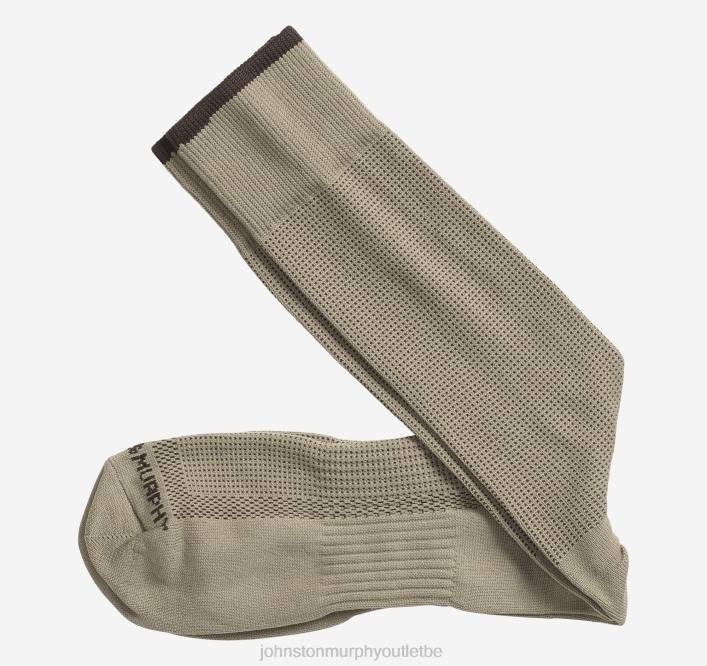 Johnston & Murphy Hommes premières chaussettes confortables à pois classiques TXRN912 accessoire taupe