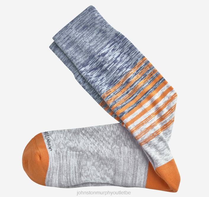 Johnston & Murphy Hommes chaussettes à rayures teintes par espacement TXRN1174 accessoire marine