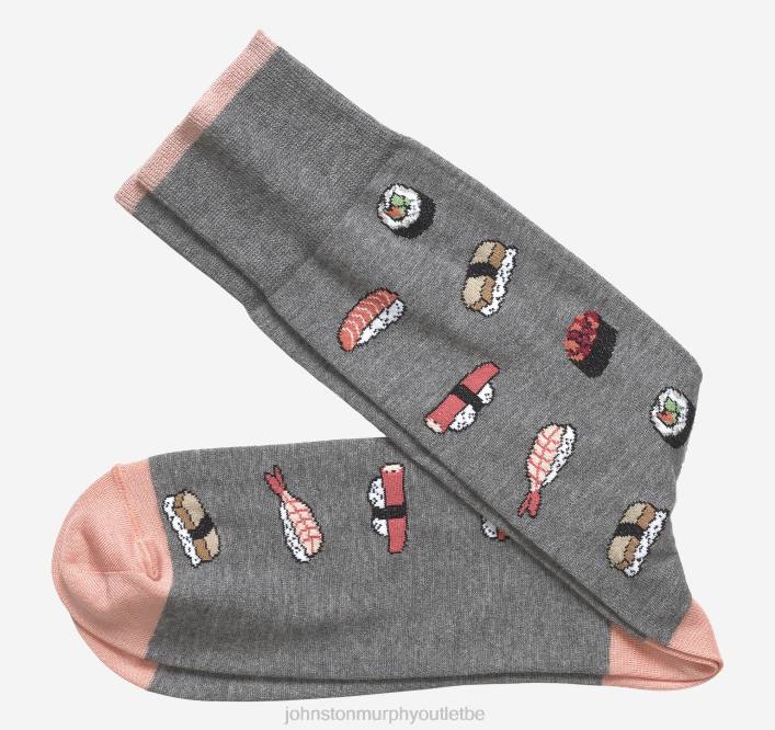 Johnston & Murphy Hommes sushis chaussettes TXRN1098 accessoire gris
