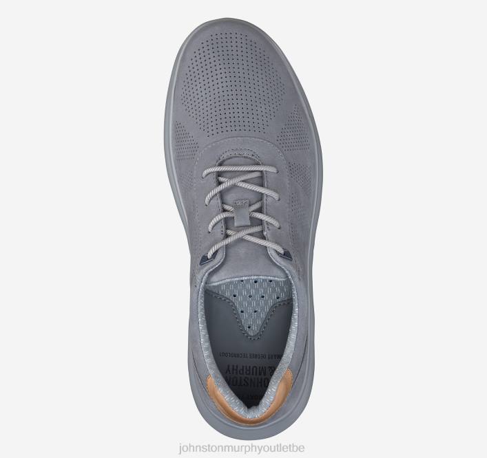 Johnston & Murphy Hommes activer ta gorge TXRN132 chaussures nubuck gris