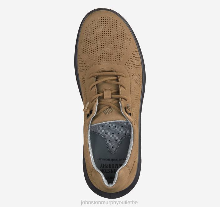 Johnston & Murphy Hommes activer ta gorge TXRN244 chaussures nubuck marron clair