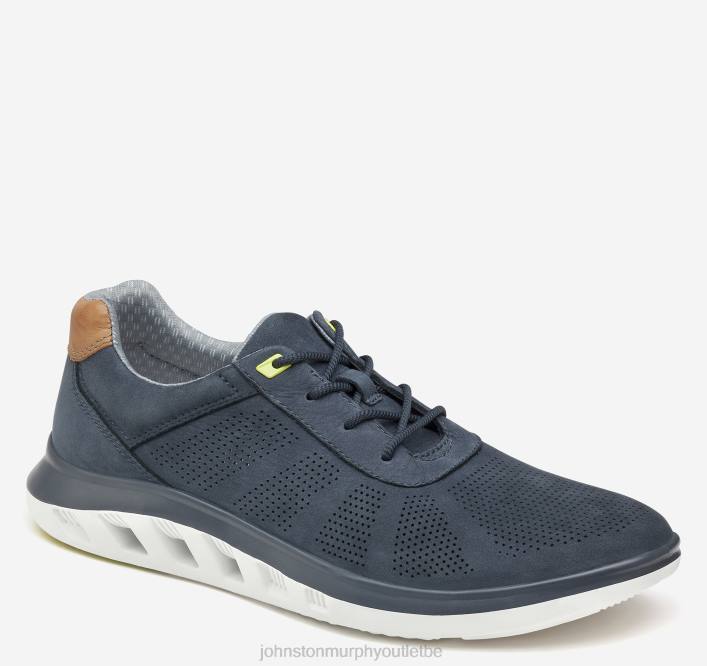 Johnston & Murphy Hommes activer ta gorge TXRN92 chaussures nubuck bleu marine