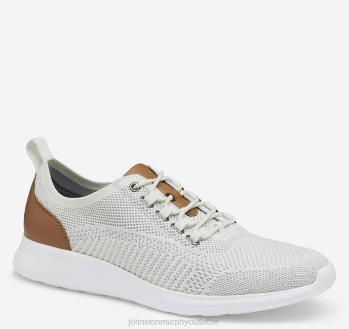 Johnston & Murphy Hommes amherst tricot u-gorge TXRN10 chaussures tricot blanc cassé