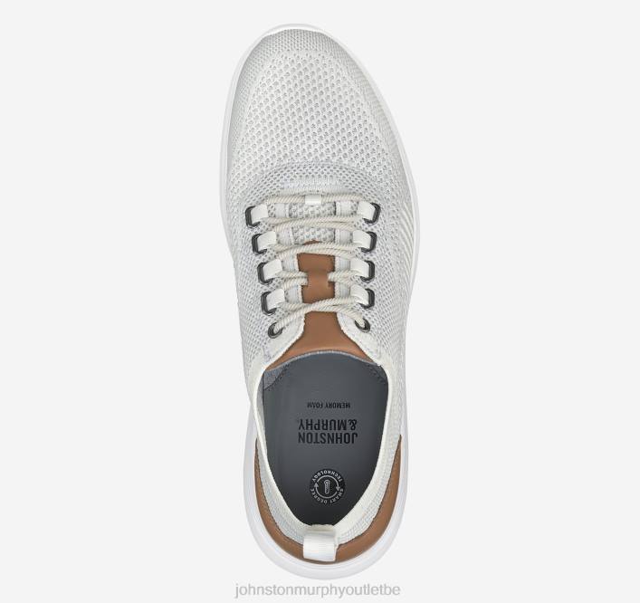 Johnston & Murphy Hommes amherst tricot u-gorge TXRN10 chaussures tricot blanc cassé