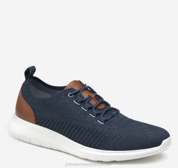 Johnston & Murphy Hommes amherst tricot u-gorge TXRN1 chaussures tricot bleu marine
