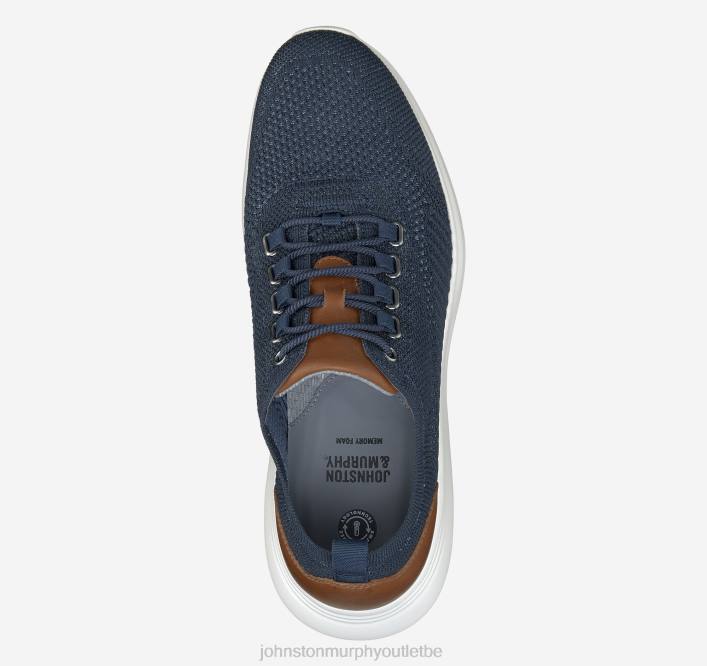 Johnston & Murphy Hommes amherst tricot u-gorge TXRN1 chaussures tricot bleu marine