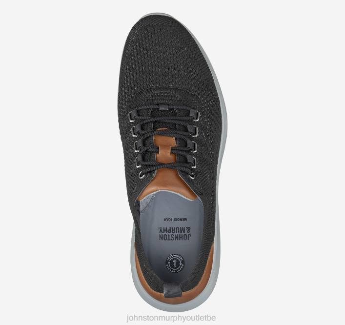 Johnston & Murphy Hommes amherst tricot u-gorge TXRN21 chaussures tricot noir