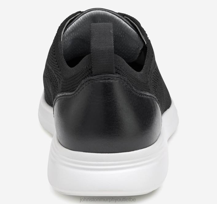 Johnston & Murphy Hommes amherst tricot u-gorge TXRN33 chaussures tricot noir avec bordure noire