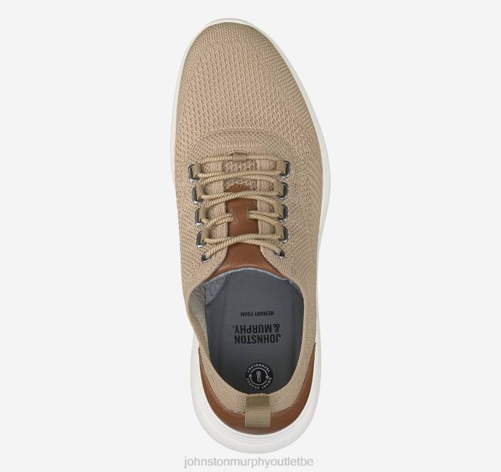 Johnston & Murphy Hommes amherst tricot u-gorge TXRN42 chaussures tricot taupe