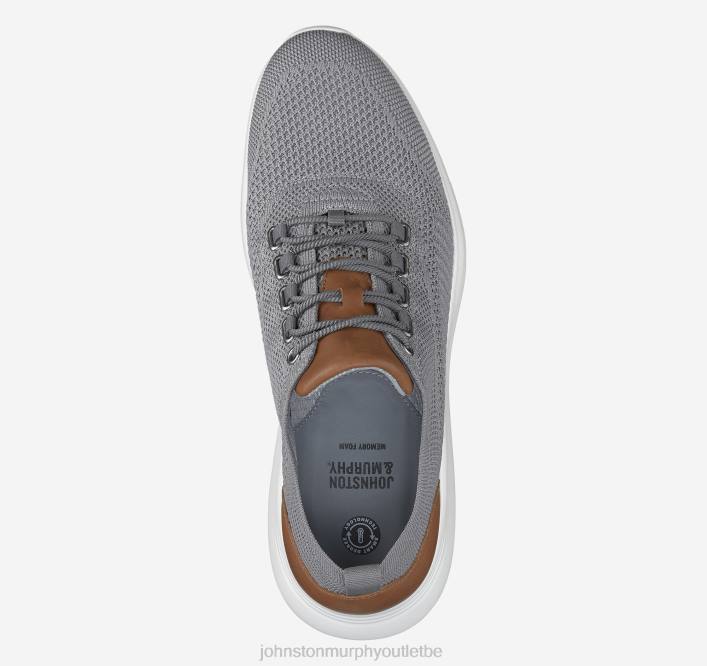 Johnston & Murphy Hommes amherst tricot u-gorge TXRN7 chaussures tricot gris