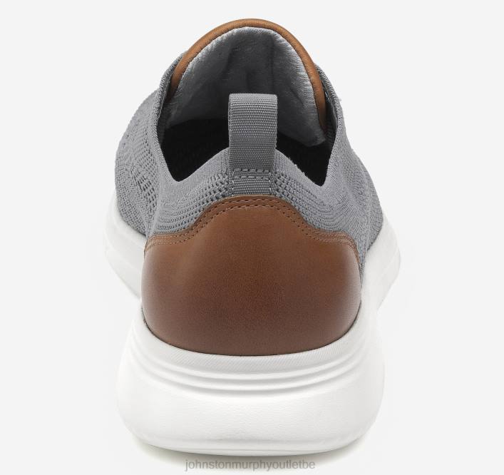 Johnston & Murphy Hommes amherst tricot u-gorge TXRN7 chaussures tricot gris