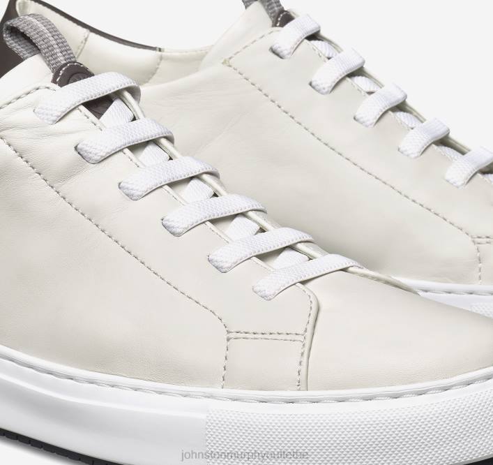 Johnston & Murphy Hommes anson dentelle aux orteils TXRN296 chaussures peau de mouton blanche