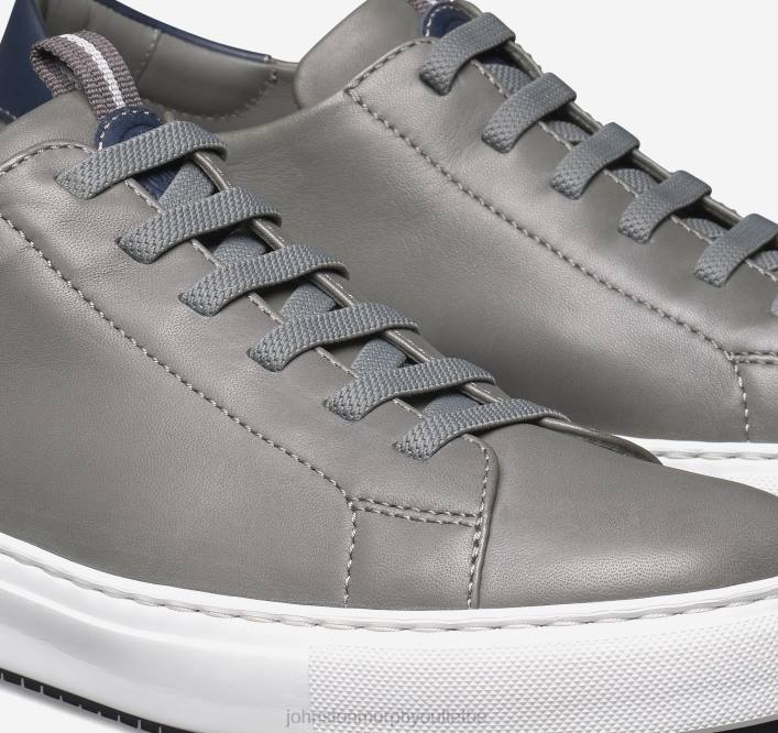 Johnston & Murphy Hommes anson dentelle aux orteils TXRN297 chaussures peau de mouton grise