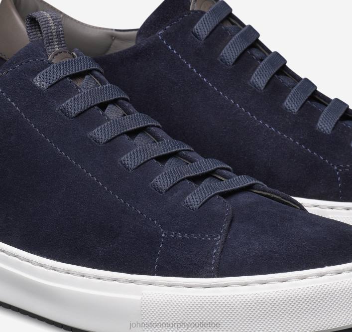 Johnston & Murphy Hommes anson dentelle aux orteils TXRN376 chaussures daim anglais bleu marine